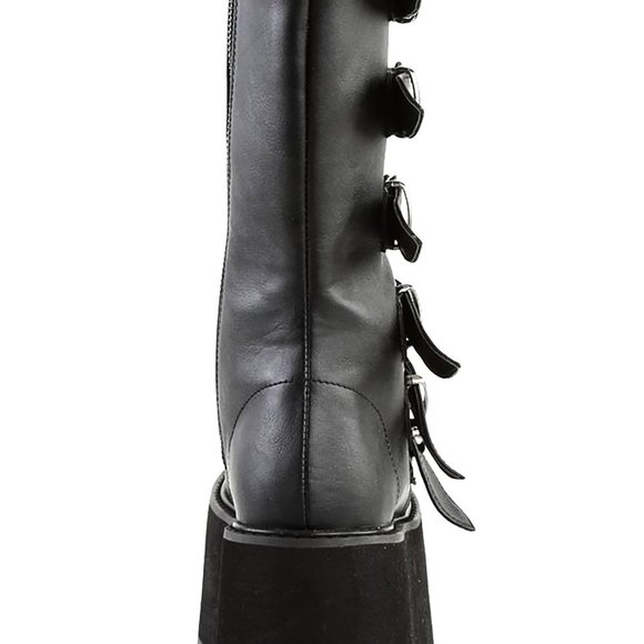 Demonia DAMNED 225 Dark Soul Black Platform Boots